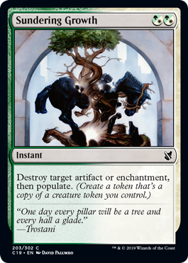 Sundering Growth (Commander 2019) Light Play