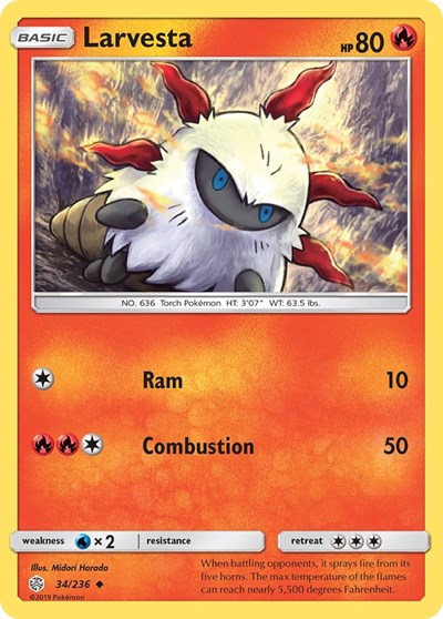 Larvesta (SM - Cosmic Eclipse) Near Mint