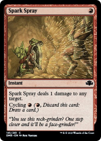 Spark Spray (Dominaria Remastered) Light Play Foil
