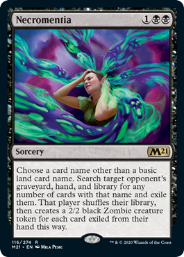 Necromentia (Magic 2021 Core Set) Near Mint