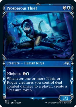 Prosperous Thief (Showcase) (Kamigawa: Neon Dynasty) Light Play Foil