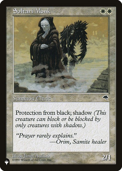 Soltari Monk (The List) Light Play