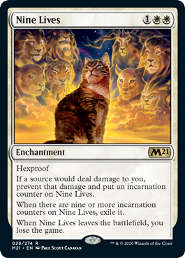 Nine Lives (Magic 2021 Core Set) Near Mint Foil