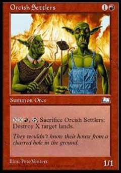 Orcish Settlers (Weatherlight) Light Play