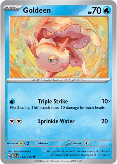 Goldeen (Scarlet and Violet: 151) Near Mint Reverse Holofoil