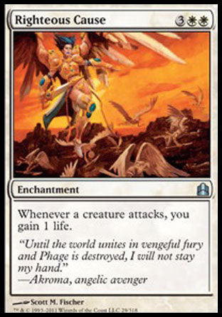 Righteous Cause (Commander) Light Play