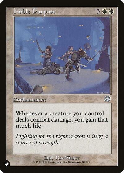 Noble Purpose (The List) Near Mint