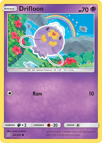 Drifloon (SM - Unified Minds) Near Mint Reverse Holofoil