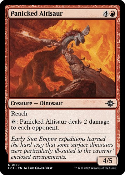 Panicked Altisaur (The Lost Caverns of Ixalan) Light Play Foil