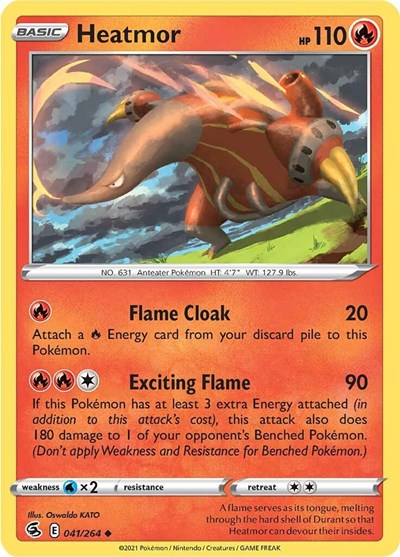Heatmor (SWSH08: Fusion Strike) Near Mint