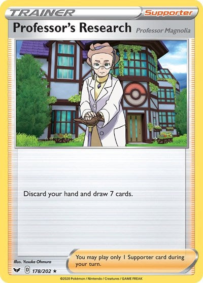 Professor's Research (SWSH01: Sword & Shield Base Set) Near Mint Reverse Holofoil