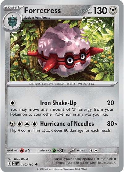 Forretress (SV10: Destined Rivals) Near Mint Reverse Holofoil