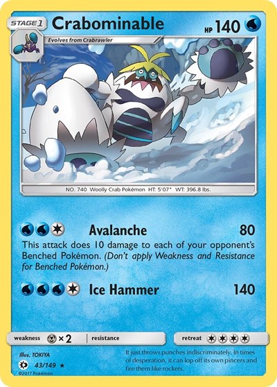 Crabominable (SM Base Set) Near Mint