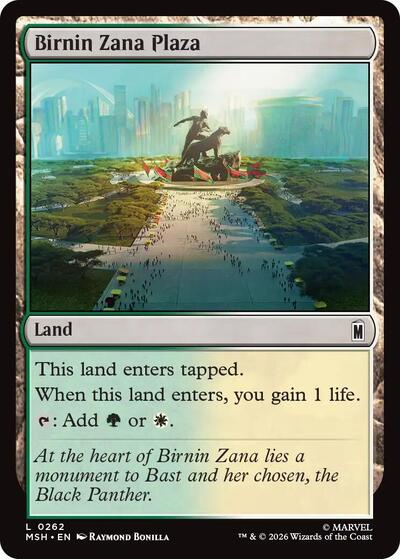 Birnin Zana Plaza (Marvel Super Heroes) Near Mint Foil