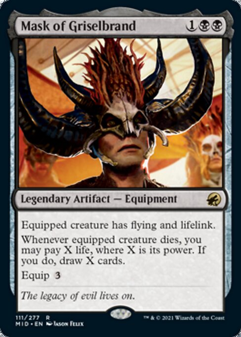 Mask of Griselbrand (Innistrad: Midnight Hunt) Light Play