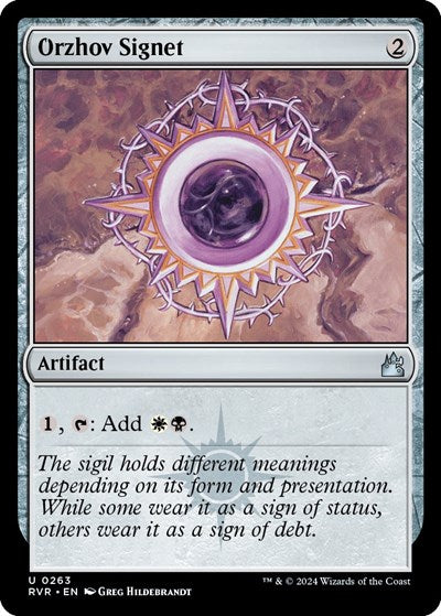 Orzhov Signet (Ravnica Remastered) Light Play