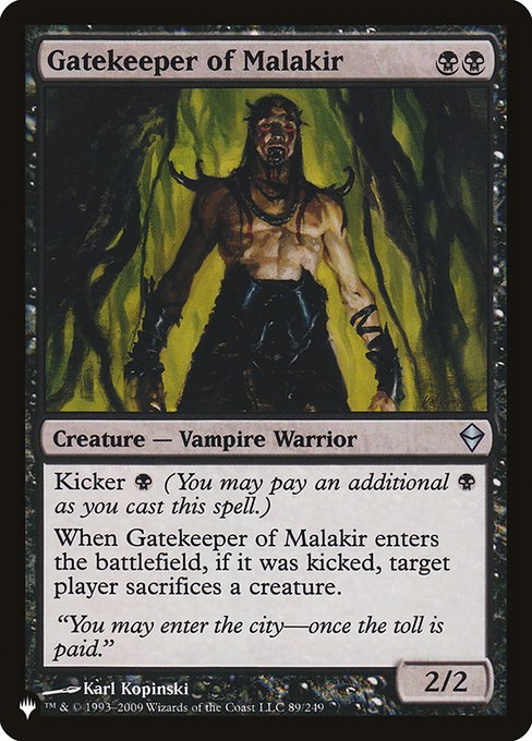 Gatekeeper of Malakir (The List) Near Mint
