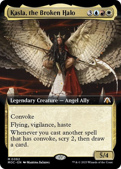 Kasla, the Broken Halo (Extended Art) (Commander: March of the Machine) Near Mint