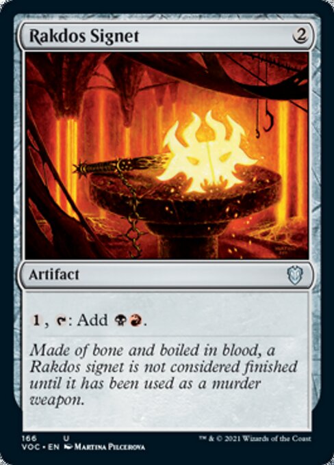 Rakdos Signet (Commander 2021 Crimson Vow) Light Play