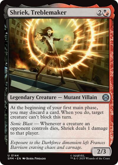 Shriek, Treblemaker (Marvel's Spider-Man) Near Mint Foil