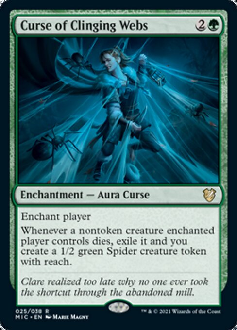 Curse of Clinging Webs (Commander 2021 Midnight Hunt) Near Mint
