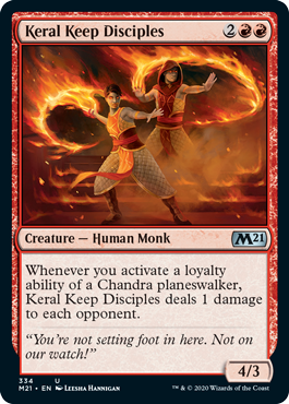 Keral Keep Disciples (Magic 2021 Core Set) Light Play