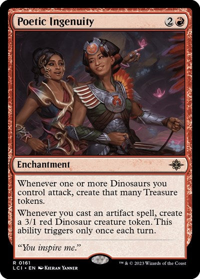 Poetic Ingenuity (The Lost Caverns of Ixalan) Light Play Foil