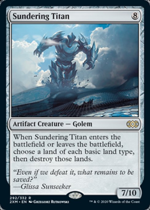 Sundering Titan (Double Masters) Light Play