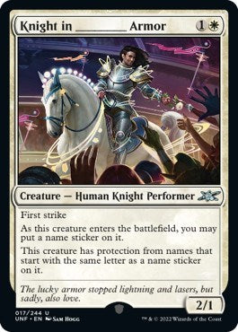 Knight in _______ Armor (Unfinity) Light Play Foil