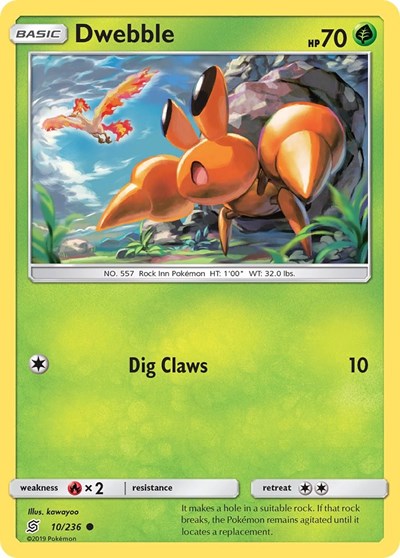 Dwebble (SM - Unified Minds) Near Mint Reverse Holofoil