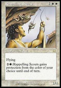 Rappelling Scouts (Mercadian Masques) Light Play