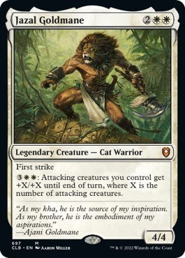 Jazal Goldmane (Commander Legends: Battle for Baldur's Gate) Near Mint
