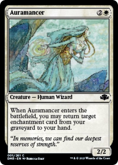 Auramancer (Dominaria Remastered) Light Play Foil