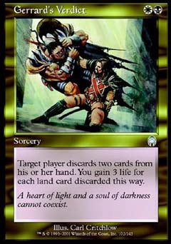 Gerrard's Verdict (Apocalypse) Light Play