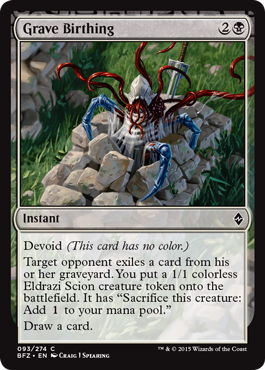 Grave Birthing (Battle for Zendikar) Light Play Foil