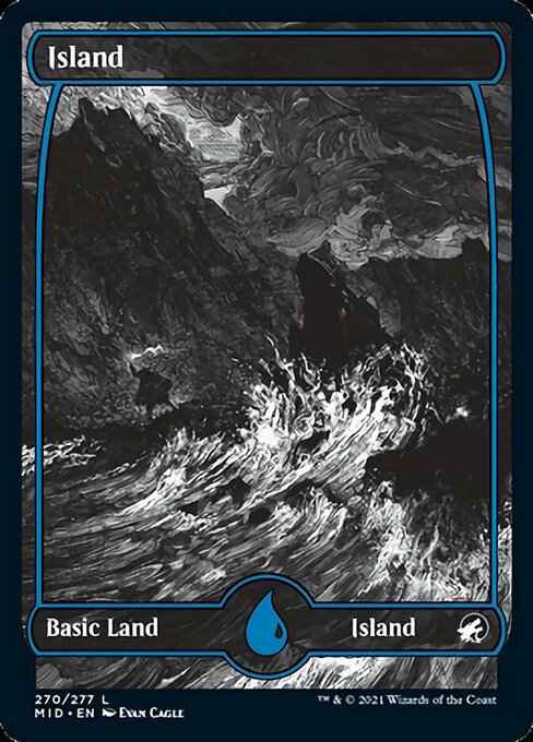 Island (270) (Innistrad: Midnight Hunt) Light Play Foil