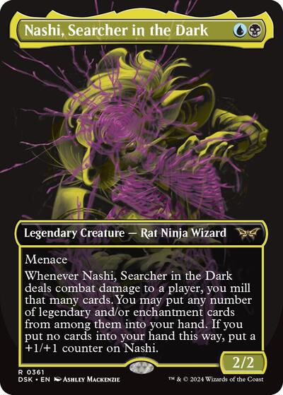 Nashi, Searcher in the Dark (Showcase) (Duskmourn: House of Horror) Light Play