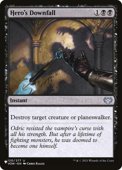 Hero's Downfall (The List) Near Mint