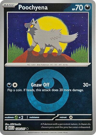 Poochyena (Energy Symbol Pattern) (ME: Ascended Heroes) Near Mint Reverse Holofoil