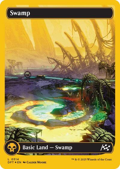 Swamp (0514) (First-Place Foil) (Aetherdrift) Near Mint Foil