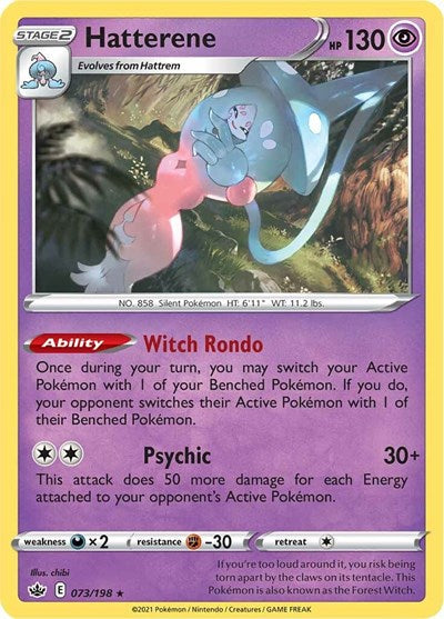 Hatterene (SWSH06: Chilling Reign) Near Mint Reverse Holofoil
