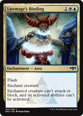 Lawmage's Binding (Ravnica Allegiance) Light Play