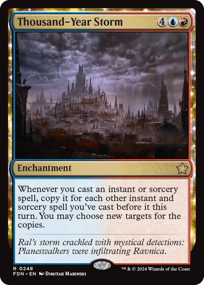Thousand-Year Storm (Foundations) Near Mint Foil