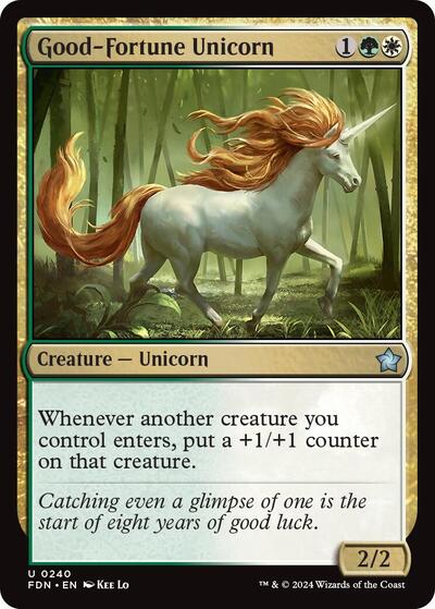 Good-Fortune Unicorn (Foundations) Near Mint