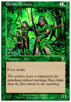 Elvish Archers (7th Edition) Light Play