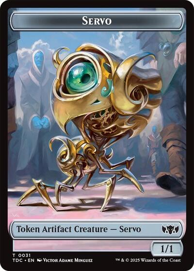 Servo / Warrior Double-Sided Token (Commander: Tarkir: Dragonstorm) Near Mint