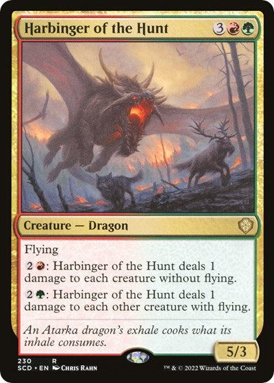 Harbinger of the Hunt (Commander 2022 Starter Decks) Light Play