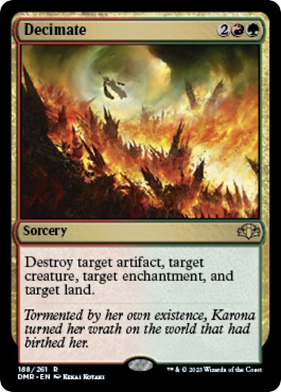 Decimate (Dominaria Remastered) Near Mint Foil