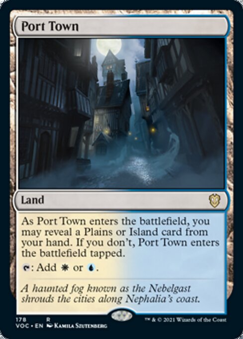 Port Town (Commander 2021 Crimson Vow) Light Play