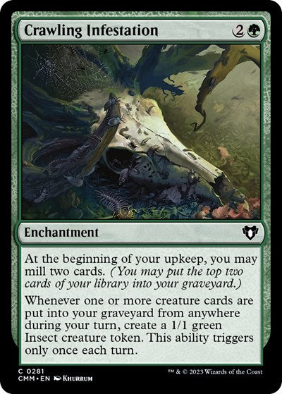 Crawling Infestation (Commander Masters) Near Mint Foil